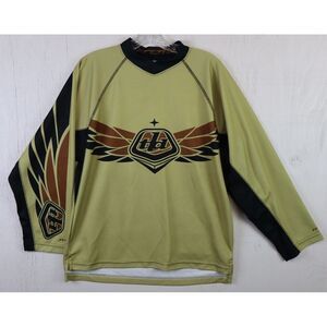 Mens Troy Lee Designs MX Jersey‎ Moto MTB Brown Black Red Size S Polyester